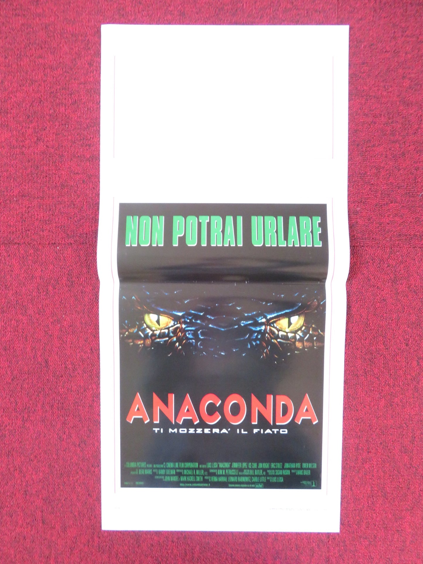 ANACONDA ITALIAN LOCANDINA POSTER JENNIFER LOPEZ ICE CUBE 1997 - Rendezvous Cinema