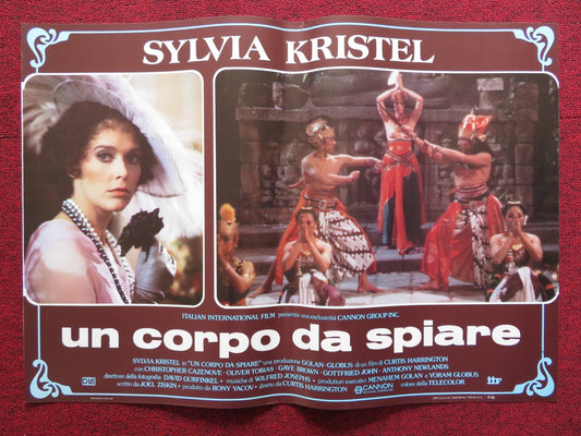 UN CORPO DA SPIARE - E ITALIAN FOTOBUSTA POSTER SYLVIA KRISTEL CANNON 1985 - Rendezvous Cinema