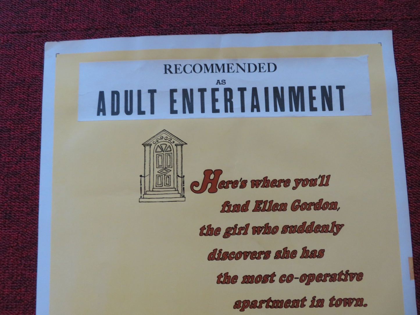 ANY WEDNESDAY US INSERT (14"x 36") POSTER JANE FONDA JASON ROBARDS 1966 - Rendezvous Cinema