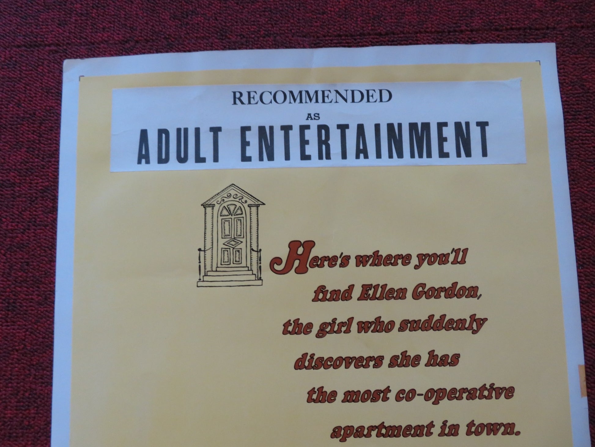 ANY WEDNESDAY US INSERT (14"x 36") POSTER JANE FONDA JASON ROBARDS 1966 - Rendezvous Cinema