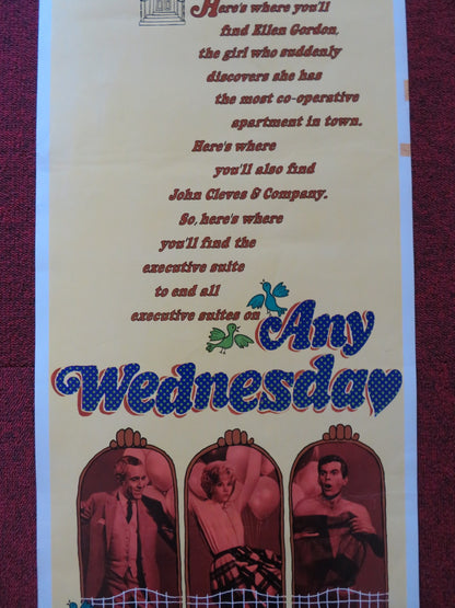 ANY WEDNESDAY US INSERT (14"x 36") POSTER JANE FONDA JASON ROBARDS 1966 - Rendezvous Cinema