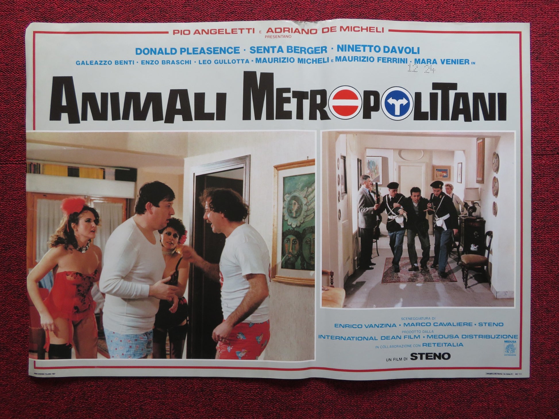 ANIMALI METROPOLITANI - E ITALIAN FOTOBUSTA POSTER DONALD PLEASENCE 1987 - Rendezvous Cinema