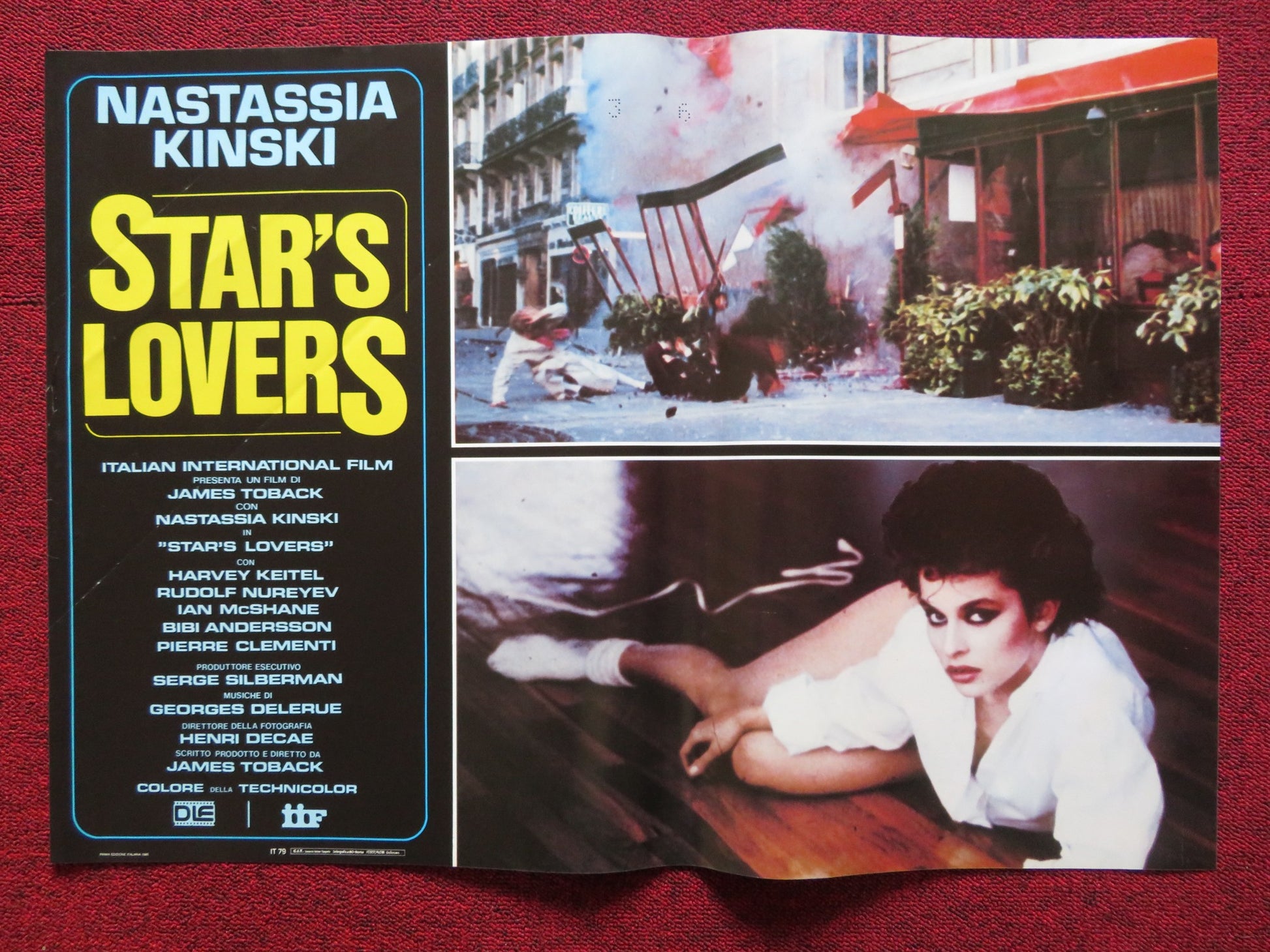 STAR'S LOVERS - A ITALIAN FOTOBUSTA POSTER NASTASSIA KINSKI HARVEY KEITEL 1983 - Rendezvous Cinema
