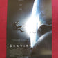 GRAVITY US ONE SHEET ROLLED POSTER GEORGE CLOONEY SANDRA BULLOCK 2013