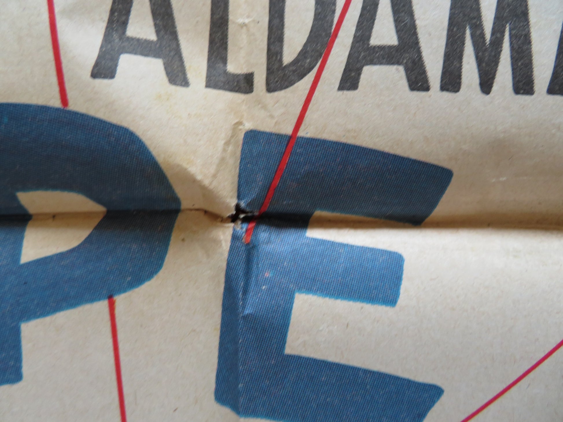 LUPE BALAZOS FOLDED MEXICAN POSTER ARMANDO ACOSTA ADOLFO AGUILAR 1964 - Rendezvous Cinema