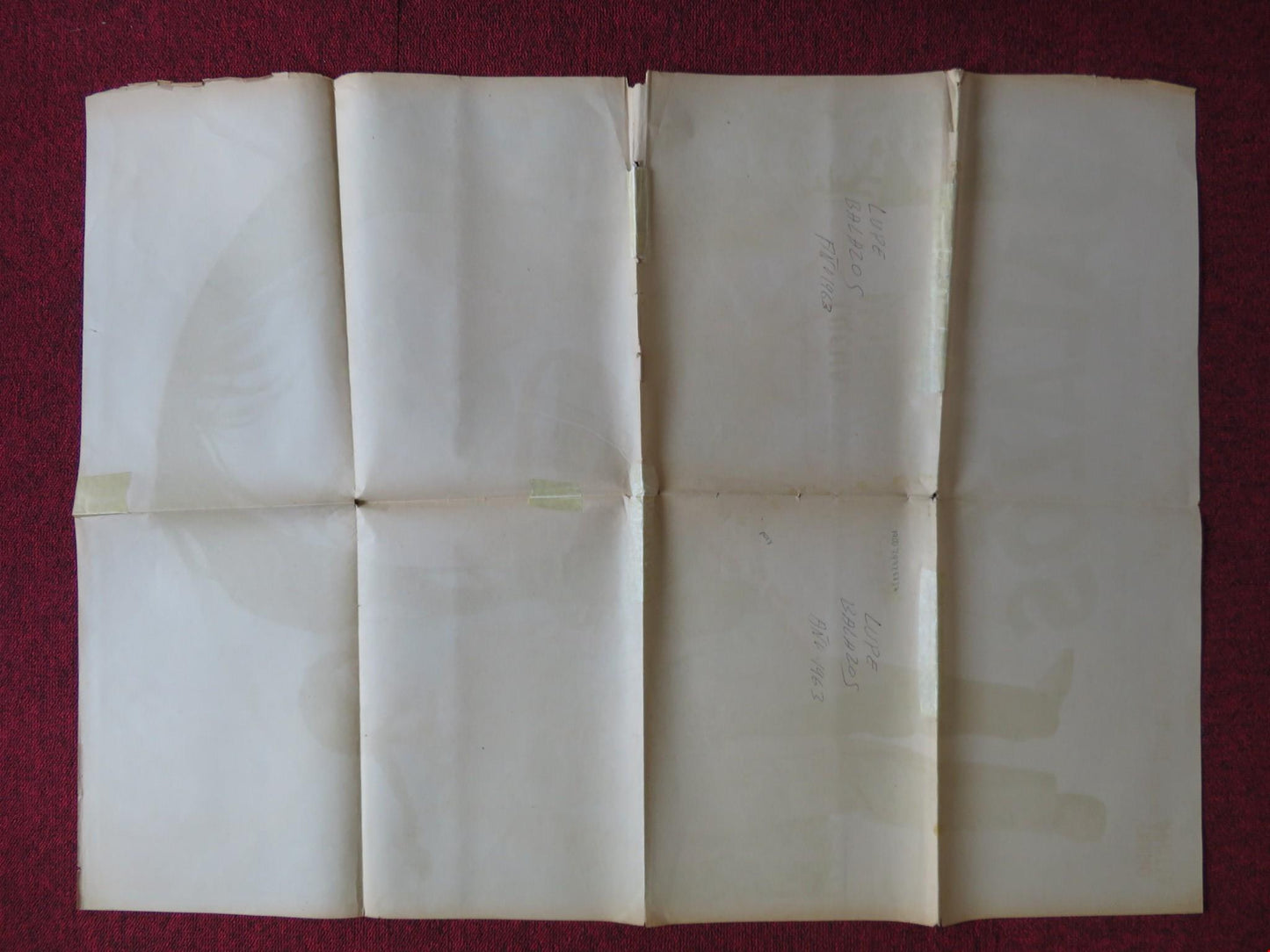 LUPE BALAZOS FOLDED MEXICAN POSTER ARMANDO ACOSTA ADOLFO AGUILAR 1964 - Rendezvous Cinema