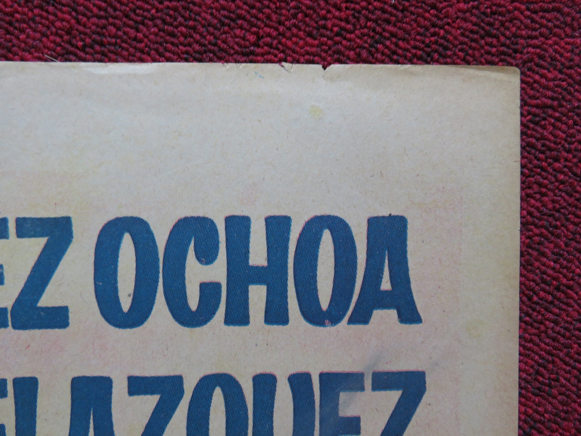 EL ULTIMO CARTUCHO FOLDED MEXICAN POSTER MANUEL LOPEZ OCHOA L. VELAZQUEZ 1965 - Rendezvous Cinema