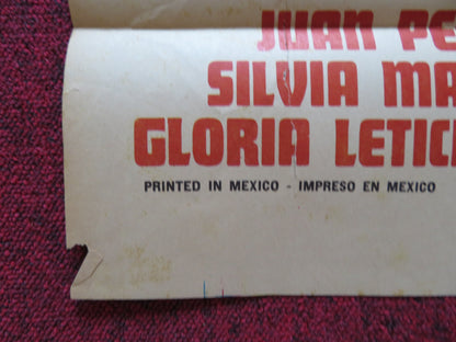 LA FUERZA INUTIL FOLDED MEXICAN POSTER RAFAEL BALEDON MACARIA 1972 - Rendezvous Cinema