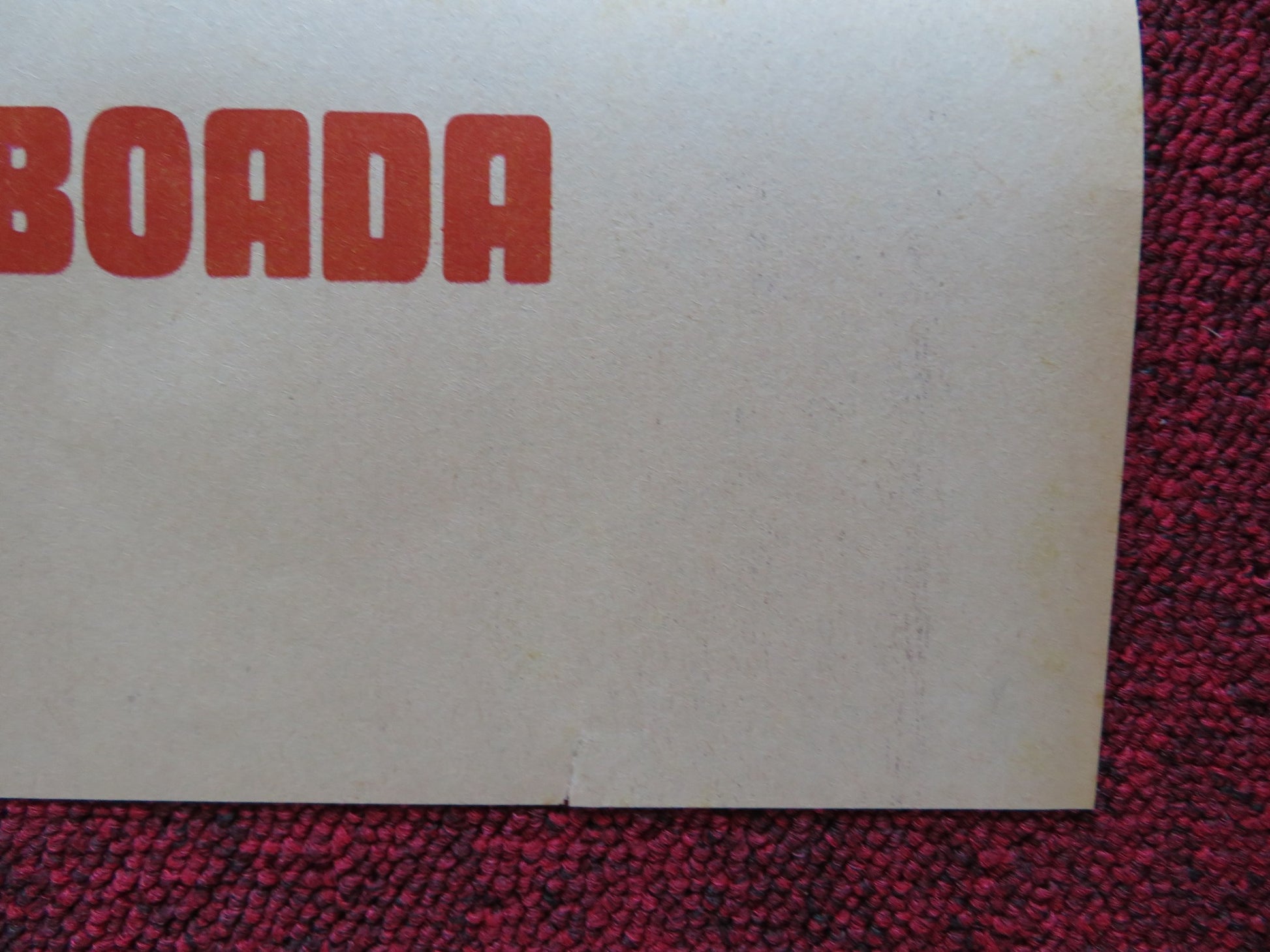 LA FUERZA INUTIL FOLDED MEXICAN POSTER RAFAEL BALEDON MACARIA 1972 - Rendezvous Cinema