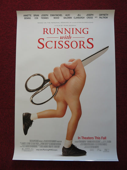 RUNNING WITH SCISSORS US ONE SHEET ROLLED POSTER JOSEPH FIENNES A. BENING 2006 - Rendezvous Cinema