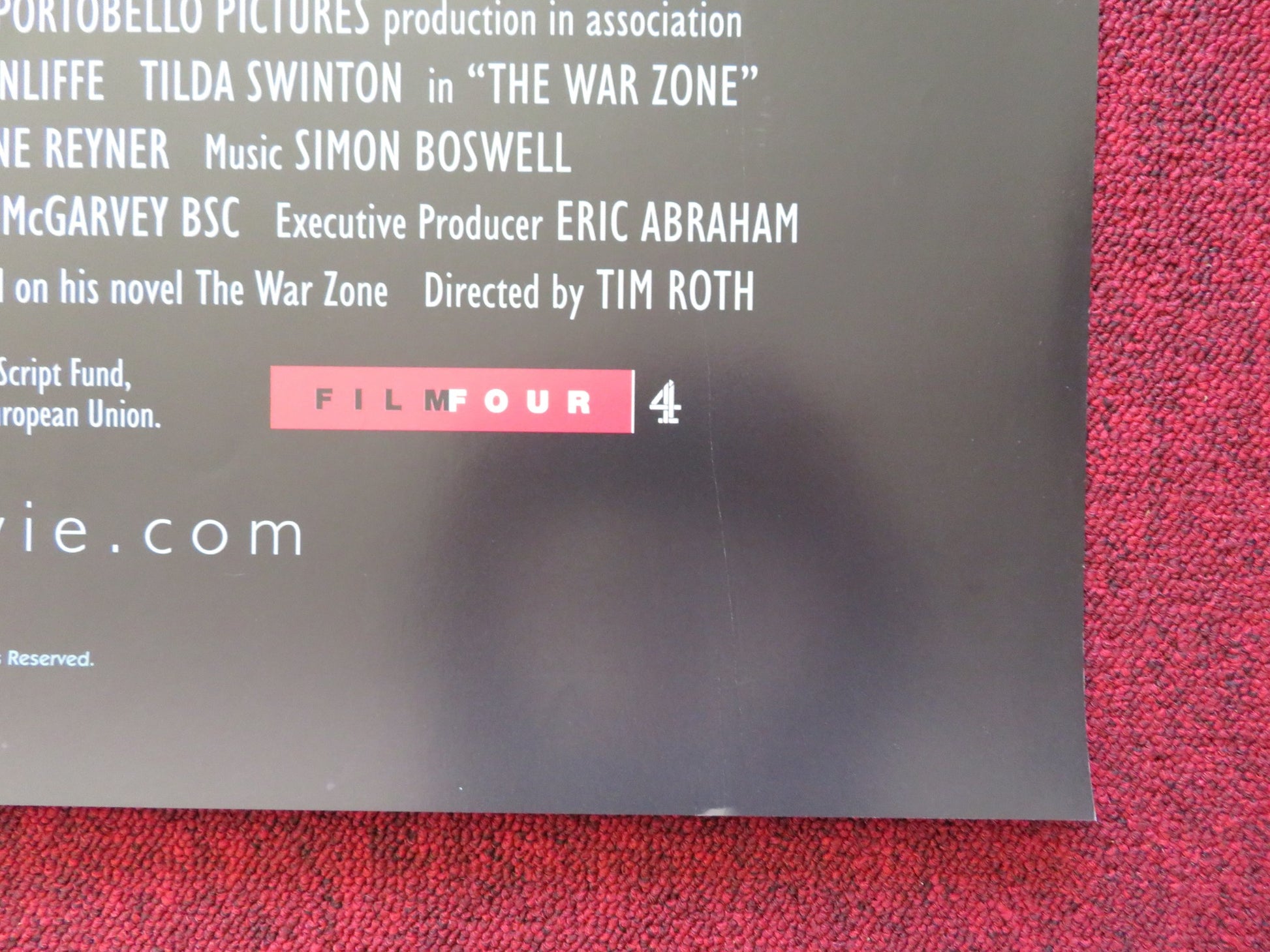 THE WAR ZONE US ONE SHEET ROLLED POSTER RAY WINSTONE LARA BELMONT 1999 - Rendezvous Cinema