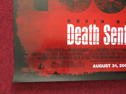 DEATH SENTENCE US ONE SHEET ROLLED POSTER KEVIN BACON KELLY PRESTON 2007 - Rendezvous Cinema