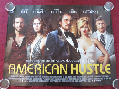 AMERICAN HUSTLE UK QUAD (30"x 40") ROLLED POSTER CHRISTIAN BALE B. COOPER 2013 - Rendezvous Cinema