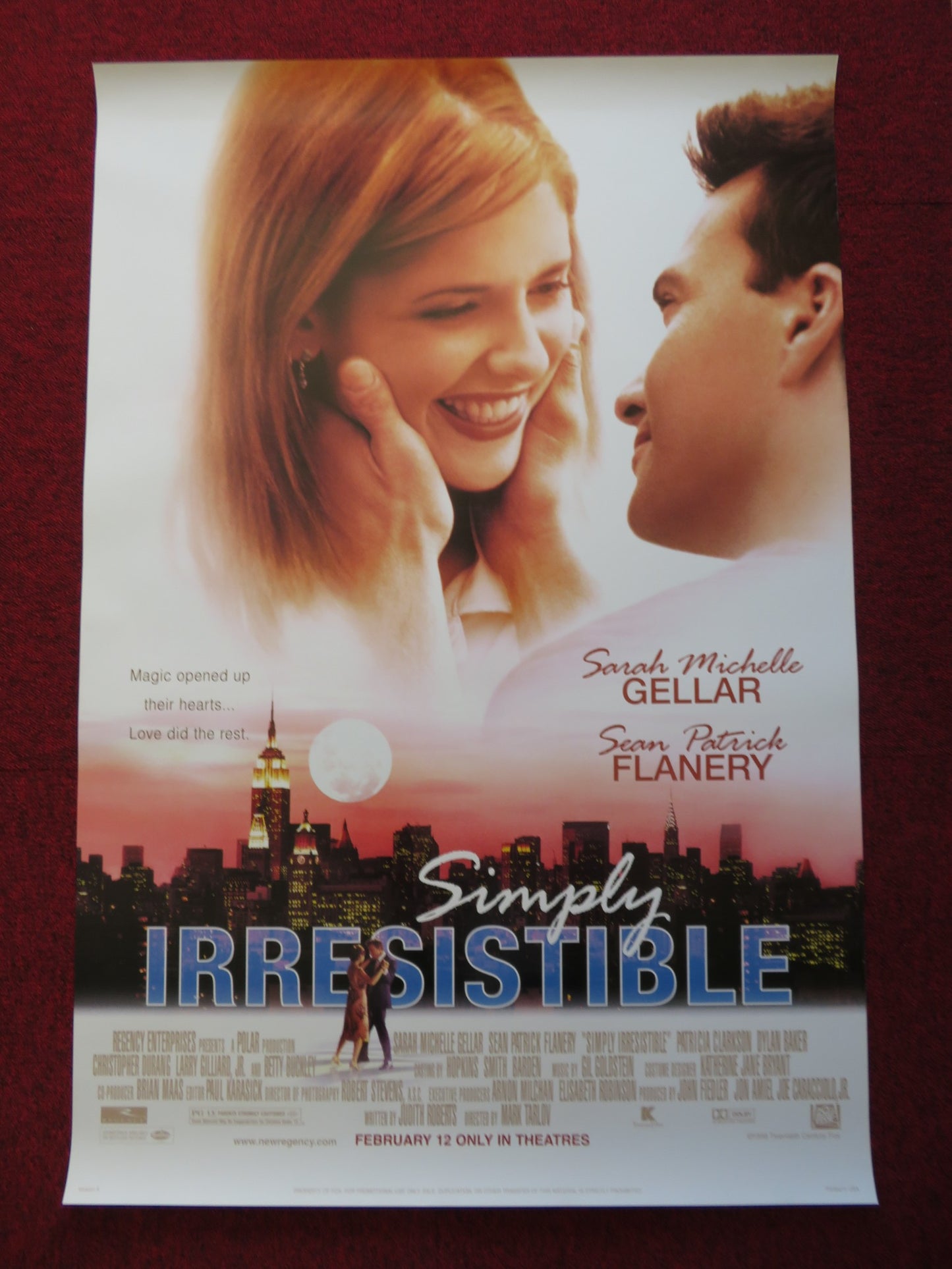 SIMPLY IRRESISTIBLE - V.A US ONE SHEET ROLLED POSTER SARAH MICHELLE GELLAR 1999 - Rendezvous Cinema