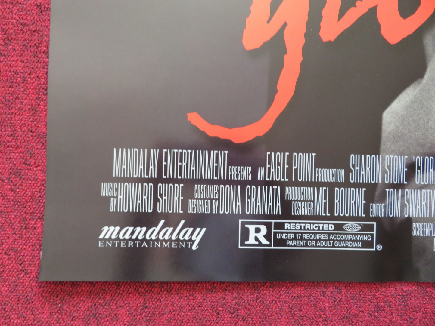 GLORIA US ONE SHEET ROLLED POSTER SHARON STONE JEAN-LUKE FIGUEROA 1999 - Rendezvous Cinema