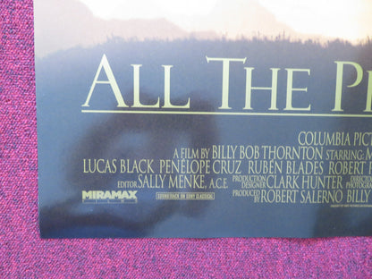 ALL THE PRETTY HORSES US ONE SHEET ROLLED POSTER MATT DAMON PENELOPE CRUZ 2000 - Rendezvous Cinema