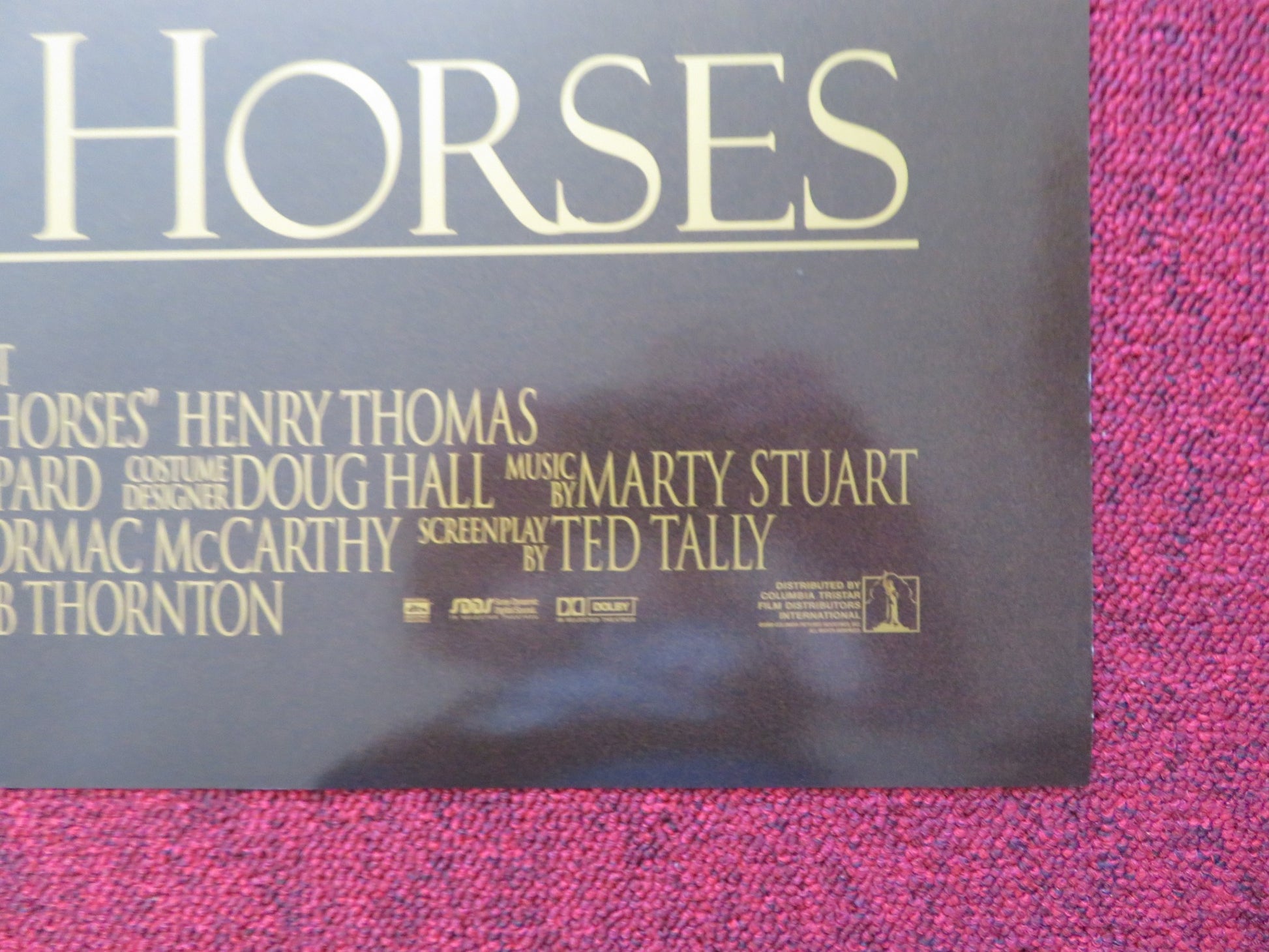 ALL THE PRETTY HORSES US ONE SHEET ROLLED POSTER MATT DAMON PENELOPE CRUZ 2000 - Rendezvous Cinema