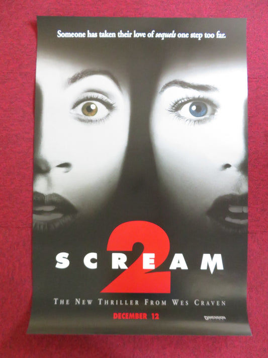 SCREAM 2 US ONE SHEET ROLLED POSTER NEVE CAMPBELL COURTENEY COX 1997