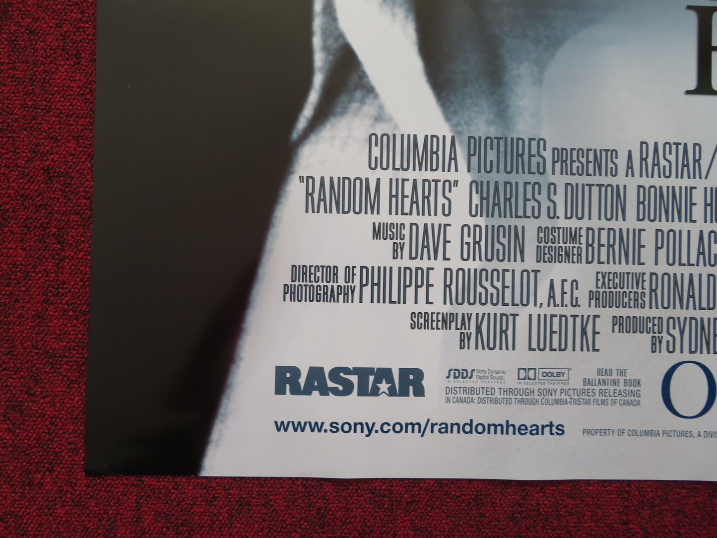 RANDOM HEARTS US ONE SHEET ROLLED POSTER HARRISON FORD KRISTEN SCOTT THOMAS 1999 - Rendezvous Cinema