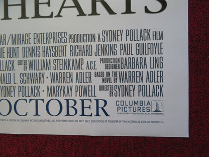 RANDOM HEARTS US ONE SHEET ROLLED POSTER HARRISON FORD KRISTEN SCOTT THOMAS 1999 - Rendezvous Cinema