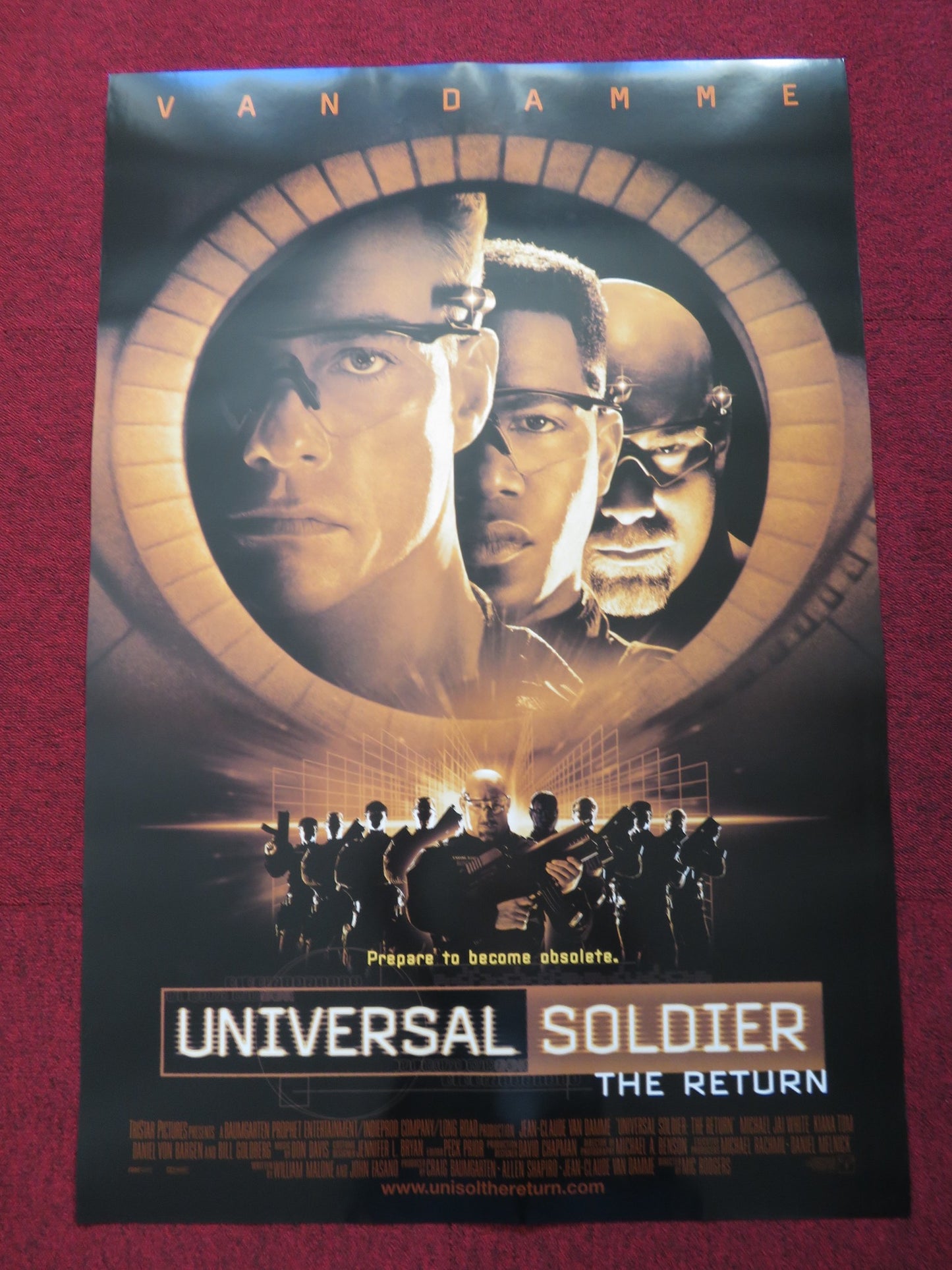 UNIVERSAL SOLDIER: THE RETURN US ONE SHEET ROLLED POSTER J. C. VAN DAMME 1999 - Rendezvous Cinema