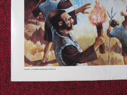 AT THE EARTH'S CORE US HALF SHEET (22"x 28") POSTER DOUG MCCLURE CUSHING 1976 - Rendezvous Cinema