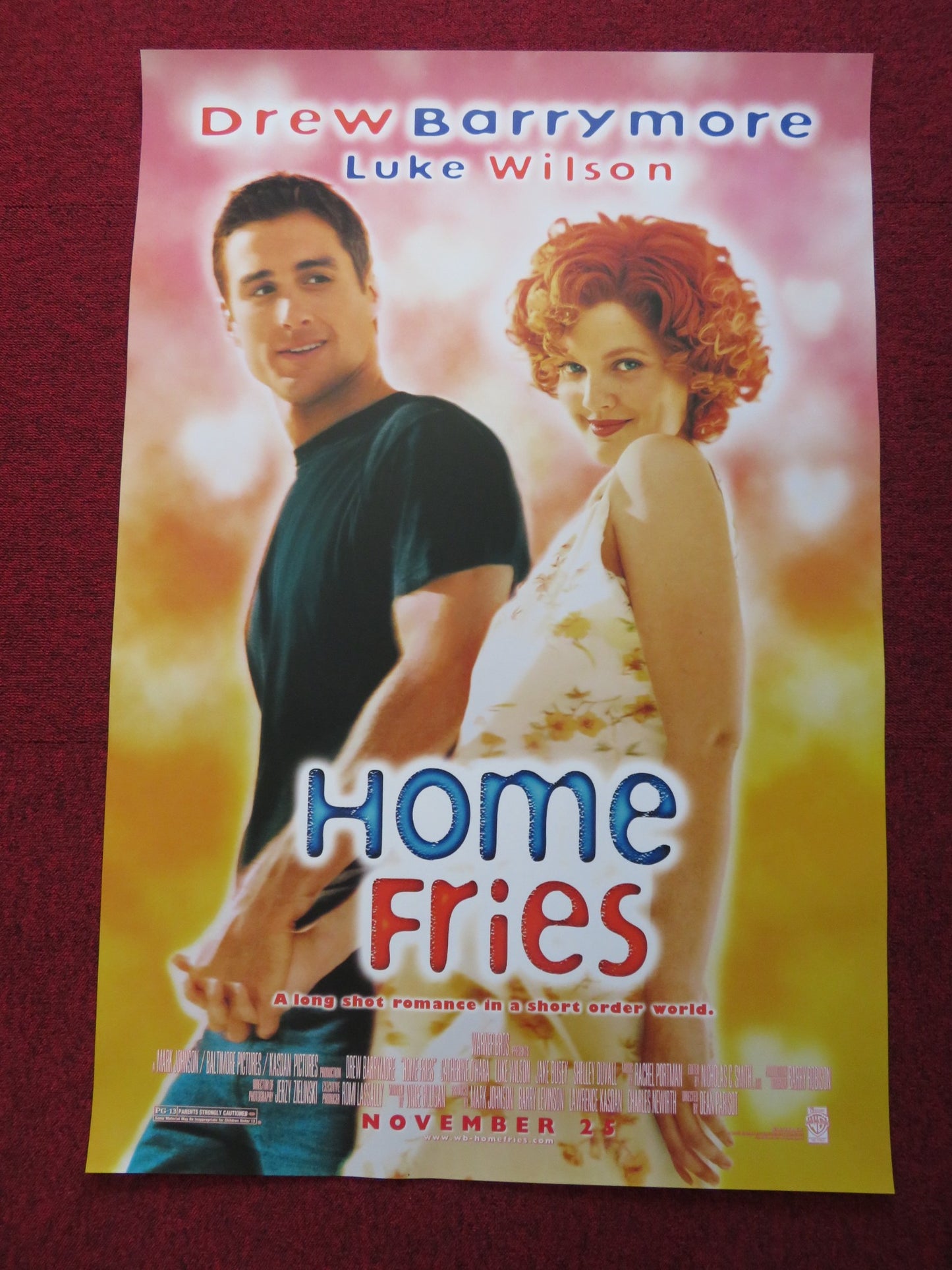 HOME FRIES US ONE SHEET ROLLED POSTER DREW BARRYMORE CATHERINE O'HARA 1998 - Rendezvous Cinema