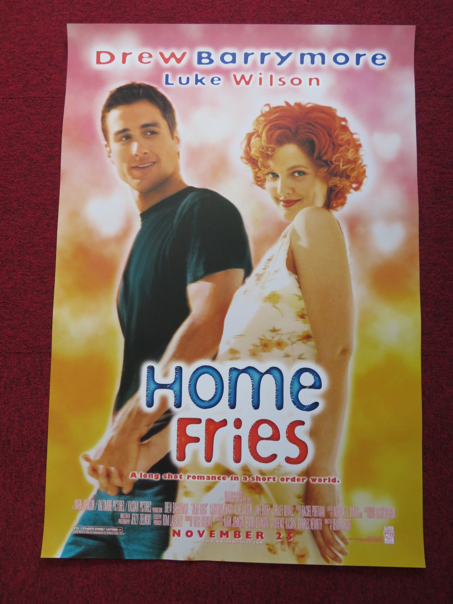 HOME FRIES US ONE SHEET ROLLED POSTER DREW BARRYMORE CATHERINE O'HARA 1998 - Rendezvous Cinema
