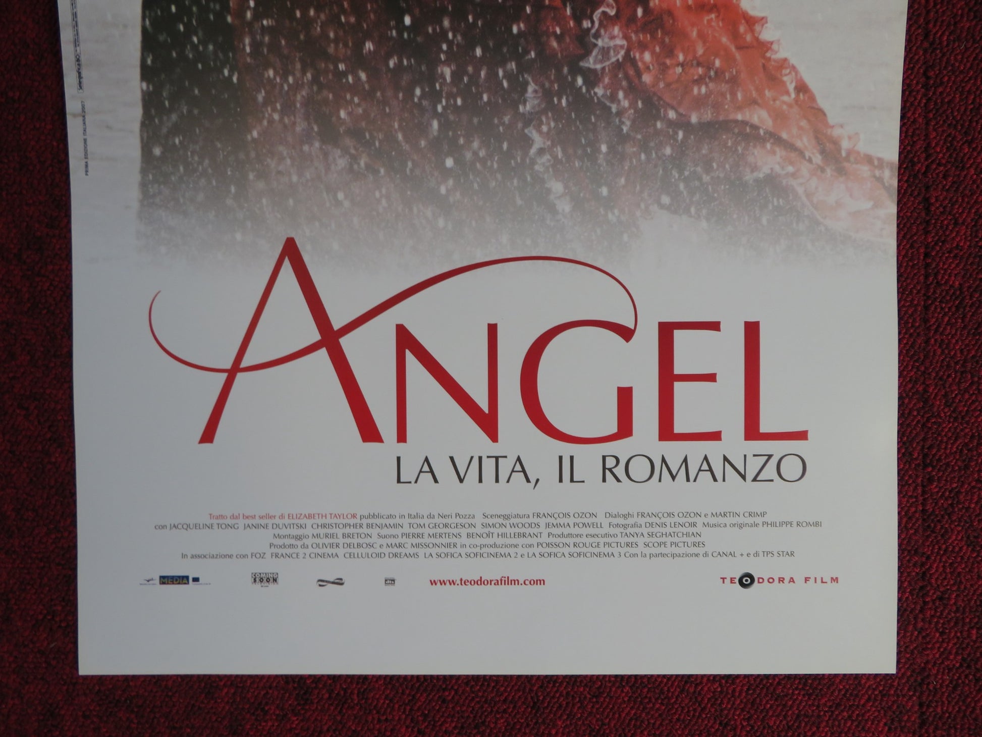 ANGEL LA VITA IL ROMANZA ITALIAN LOCANDINA POSTER SAM NEILL M. FASSBENDER 2007 - Rendezvous Cinema