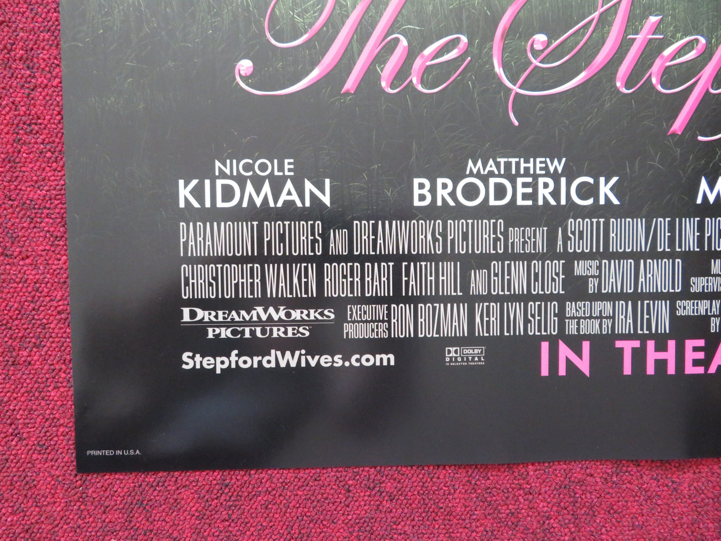 THE STEPFORD WIVES US ONE SHEET ROLLED POSTER NICOLE KIDMAN M.BRODERICK 2004 - Rendezvous Cinema
