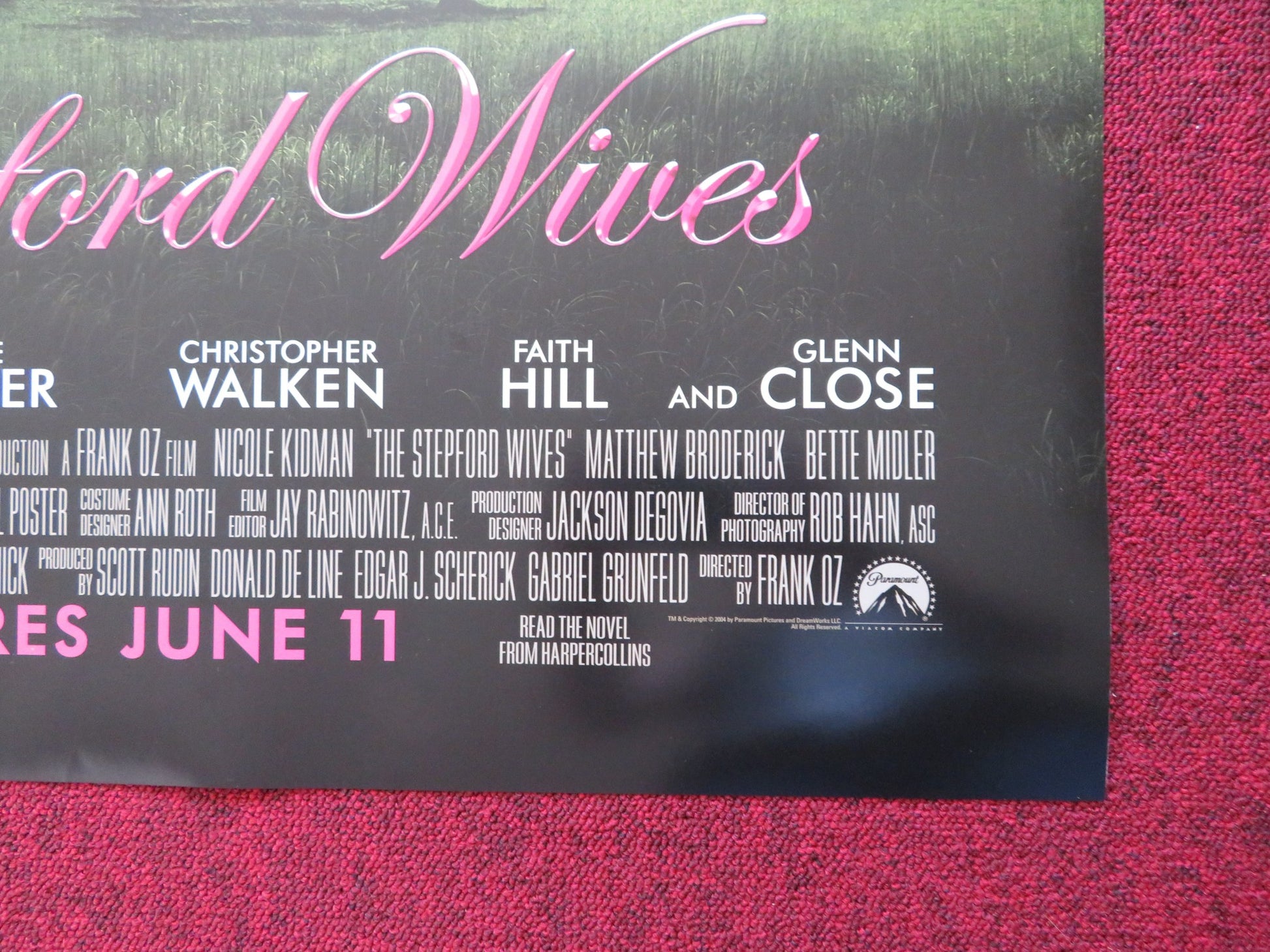 THE STEPFORD WIVES US ONE SHEET ROLLED POSTER NICOLE KIDMAN M.BRODERICK 2004 - Rendezvous Cinema