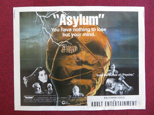 ASYLUM US HALF SHEET (22"x 28") POSTER PETER CUSHING BRITT EKLAND 1972 - Rendezvous Cinema