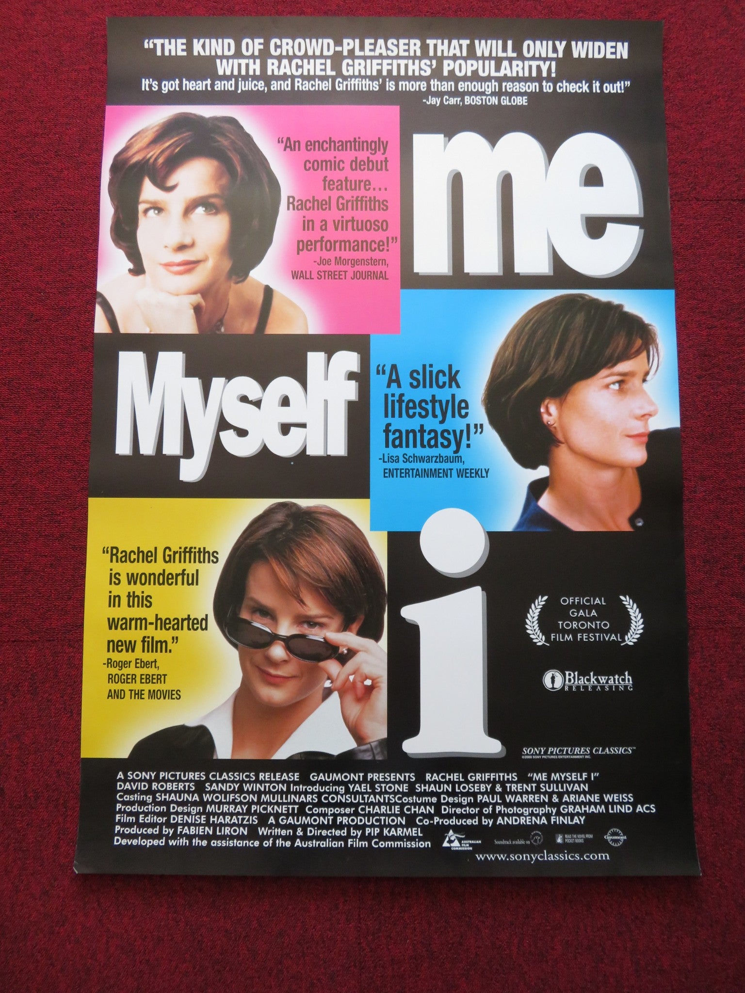 ME MYSELF I US ONE SHEET ROLLED POSTER RACHEL GRIFFITHS DAVID ROBERTS 1999 - Rendezvous Cinema