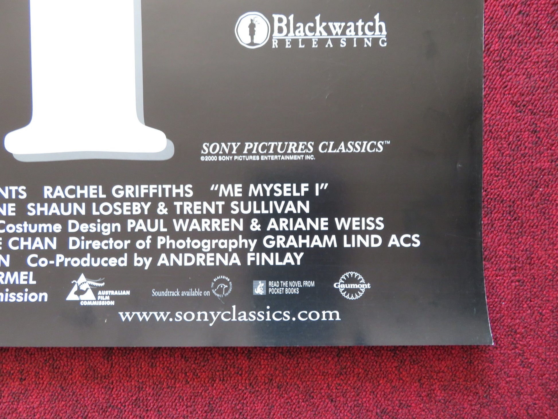 ME MYSELF I US ONE SHEET ROLLED POSTER RACHEL GRIFFITHS DAVID ROBERTS 1999 - Rendezvous Cinema