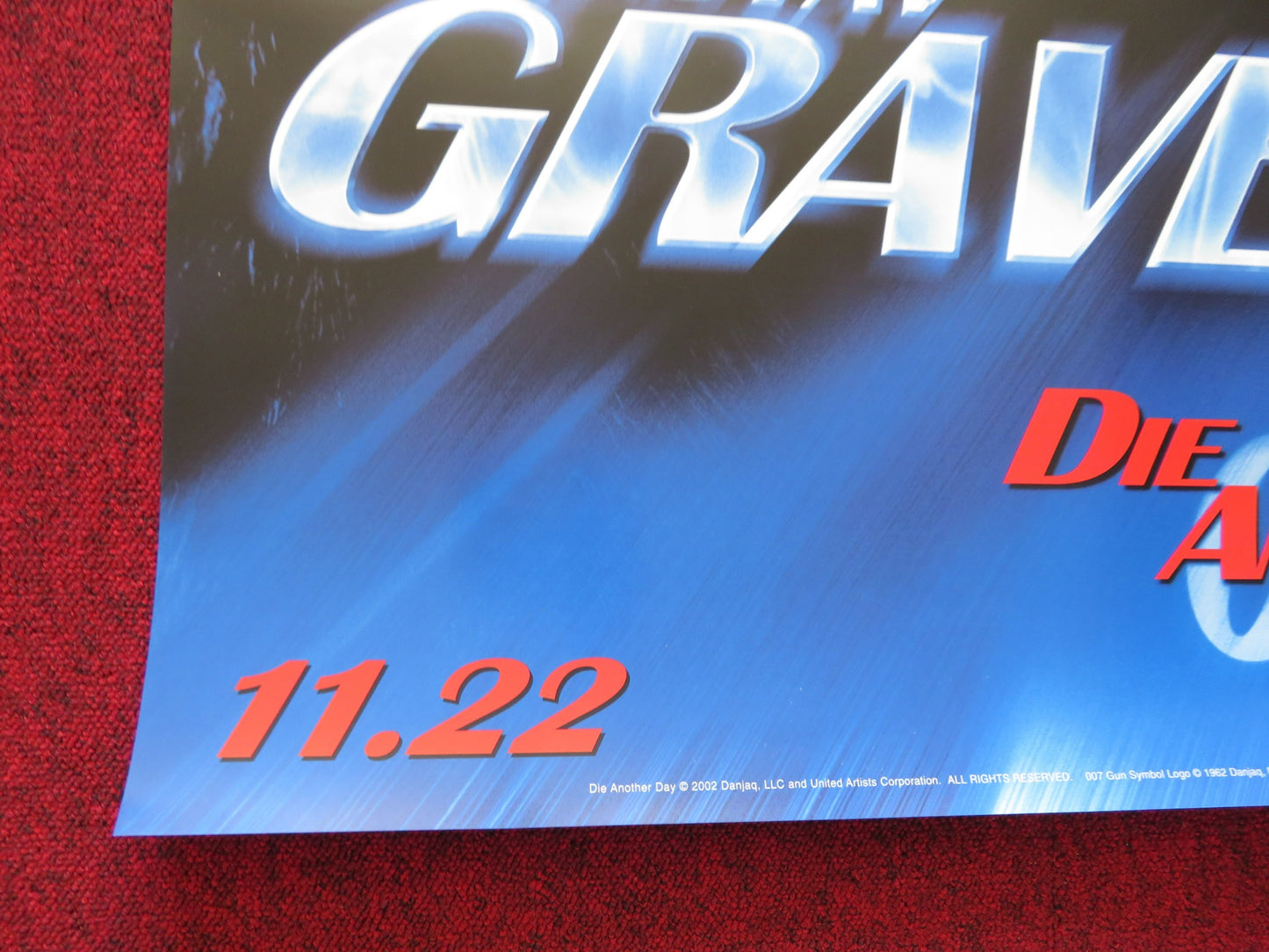 DIE ANOTHER DAY - A US ONE SHEET ROLLED POSTER TOBY STEPHENS PIERCE BROSNAN 2002 - Rendezvous Cinema