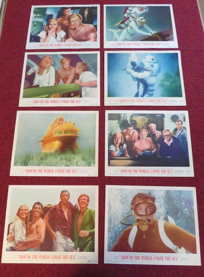 AROUND THE WORLD UNDER THE SEA US LOBBY CARD FULL SET L. BRIDGES B. KELLEY 1966 - Rendezvous Cinema