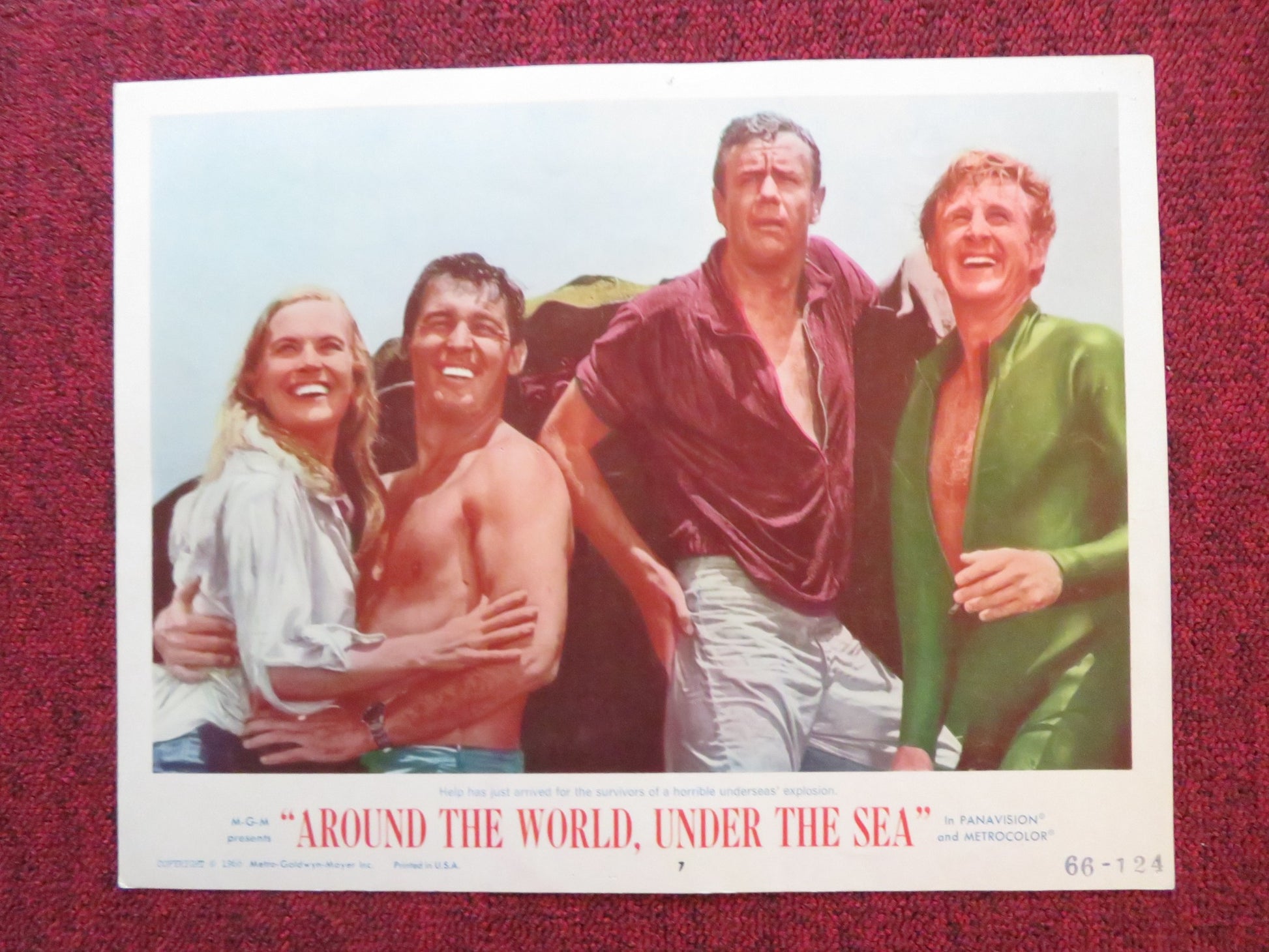 AROUND THE WORLD UNDER THE SEA US LOBBY CARD FULL SET L. BRIDGES B. KELLEY 1966 - Rendezvous Cinema