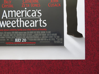 AMERICA'S SWEETHEARTS US ONE SHEET ROLLED POSTER JULIA ROBERTS BILLY CRYSTAL '01 - Rendezvous Cinema