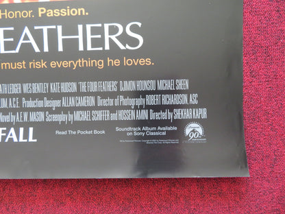 THE FOUR FEATHERS US ONE SHEET ROLLED POSTER HEATH LEDGER WES BENTLEY 2002 - Rendezvous Cinema