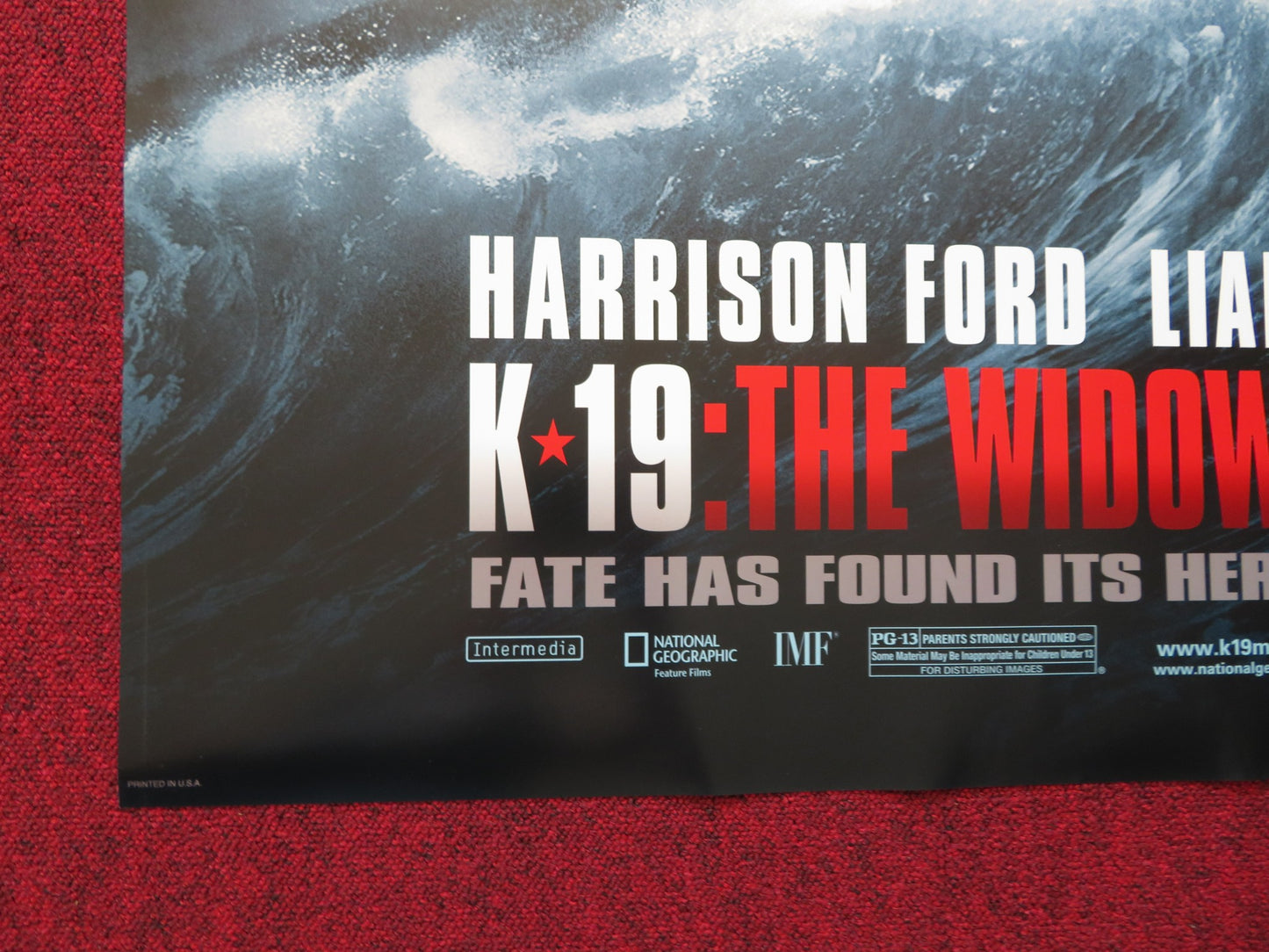 K19: THE WIDOWMAKER -B US ONE SHEET ROLLED POSTER HARRISON FORD LIAM NEESON 2002 - Rendezvous Cinema