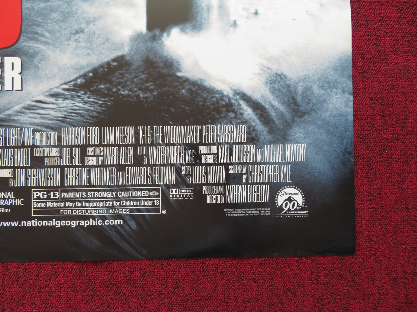 K19: THE WIDOWMAKER -A US ONE SHEET ROLLED POSTER HARRISON FORD LIAM NEESON 2002 - Rendezvous Cinema