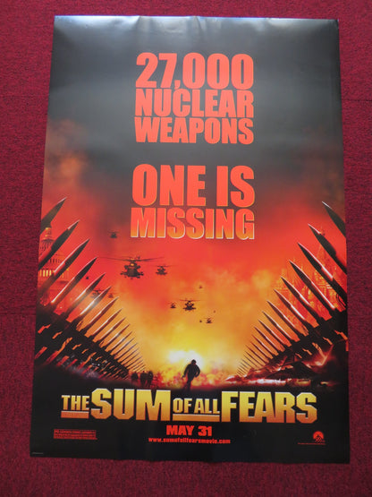 THE SUM OF ALL FEARS US ONE SHEET ROLLED POSTER BEN AFFLECK MORGAN FREEMAN 2002 - Rendezvous Cinema