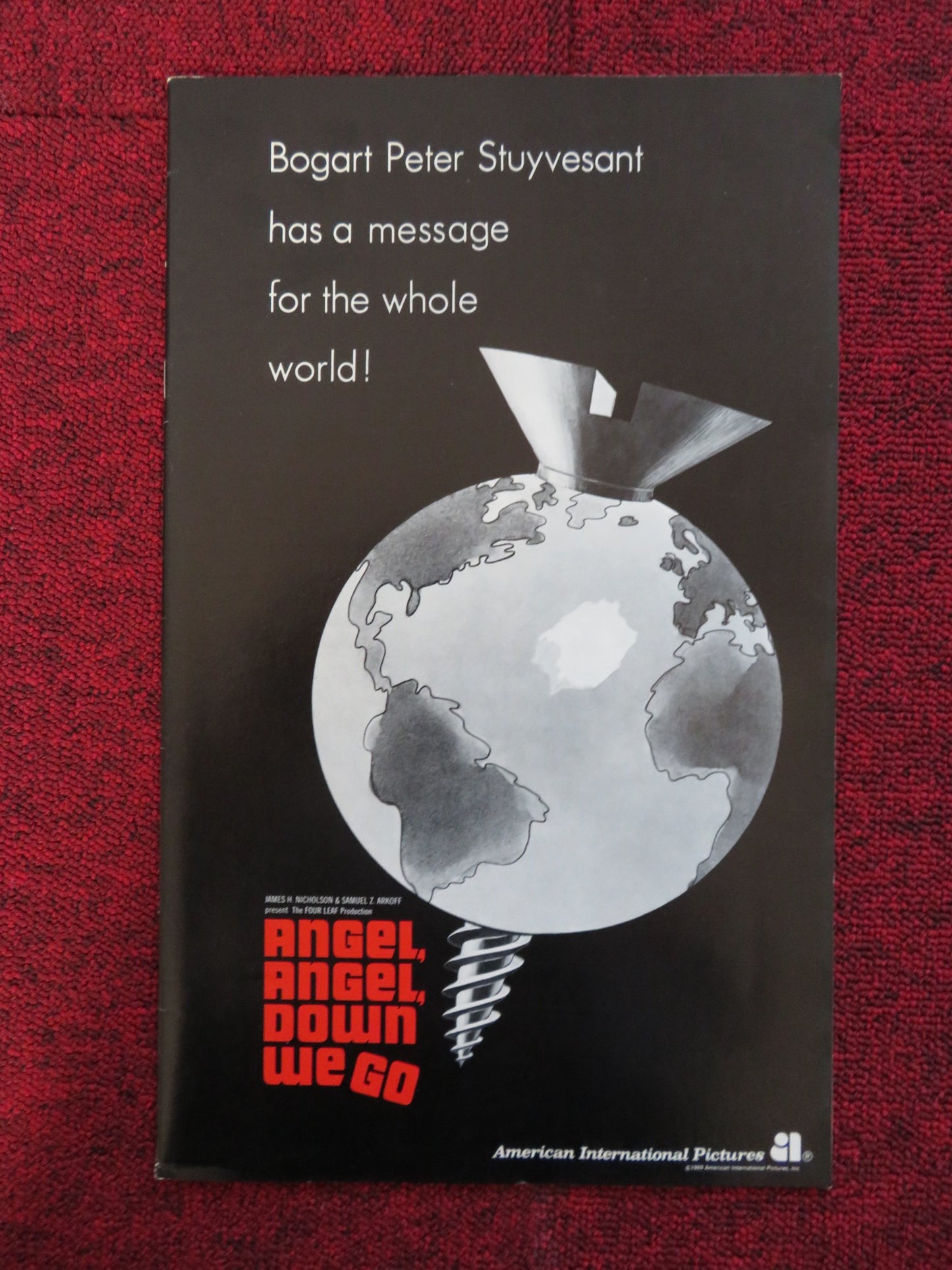 ANGEL, ANGEL, DOWN WE GO UNCUT AMERICAN INTERNATIONAL PRESS BOOK J. JONES 1969 - Rendezvous Cinema