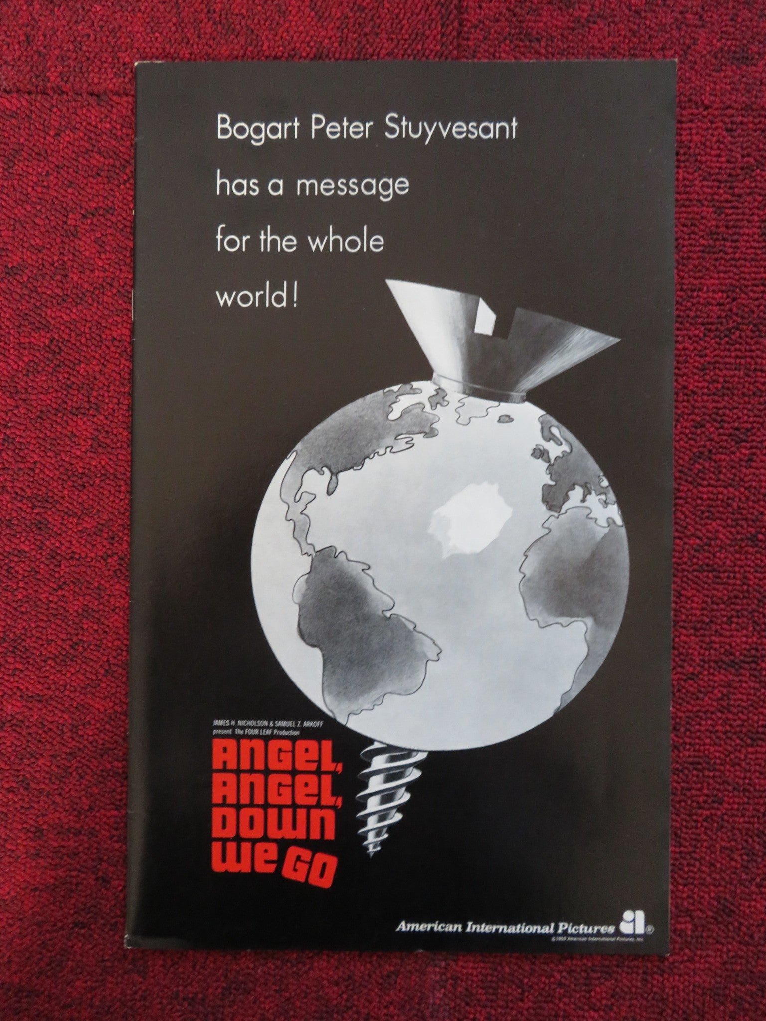 ANGEL, ANGEL, DOWN WE GO UNCUT AMERICAN INTERNATIONAL PRESS BOOK J. JONES 1969 - Rendezvous Cinema