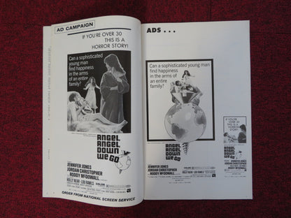 ANGEL, ANGEL, DOWN WE GO UNCUT AMERICAN INTERNATIONAL PRESS BOOK J. JONES 1969 - Rendezvous Cinema