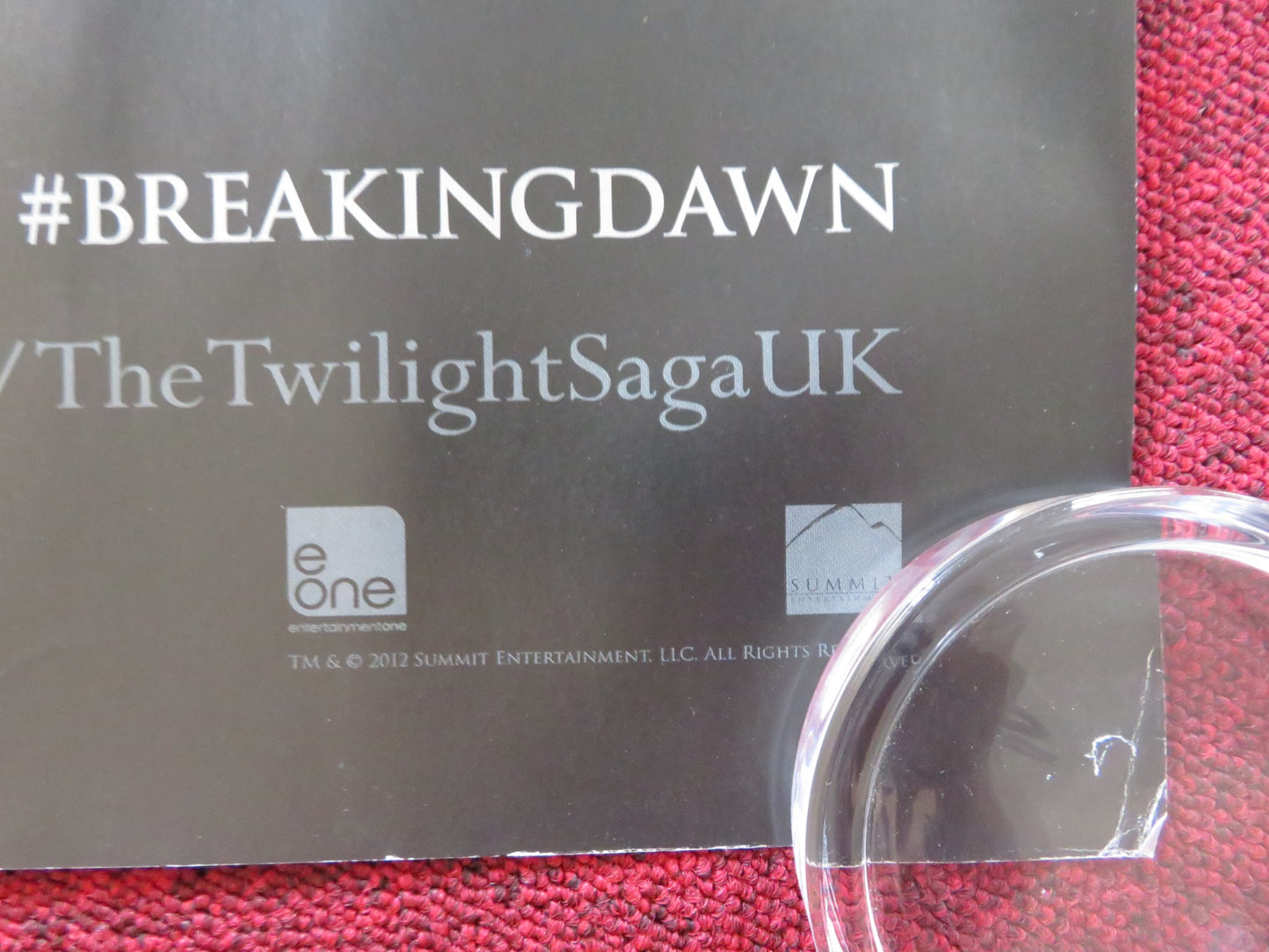 THE TWILIGHT SAGA: BREAKING DAWN - PART 2 UK QUAD (30"x 40") ROLLED POSTER 2012