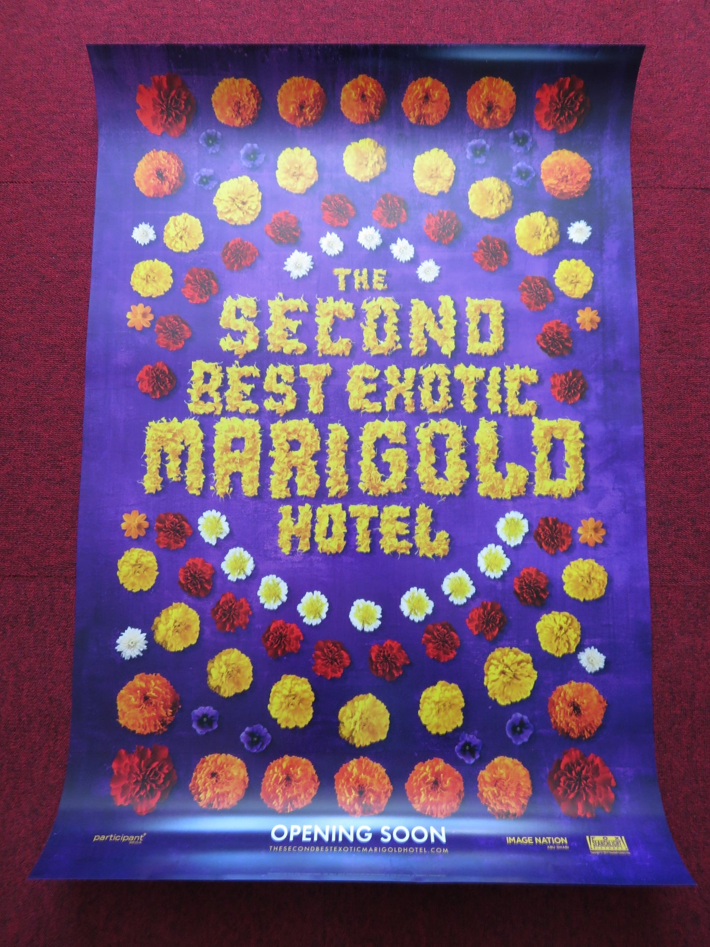 THE SECOND BEST EXOTIC MARIGOLD HOTEL US ONE SHEET ROLLED POSTER DEV PATEL 2015 - Rendezvous Cinema