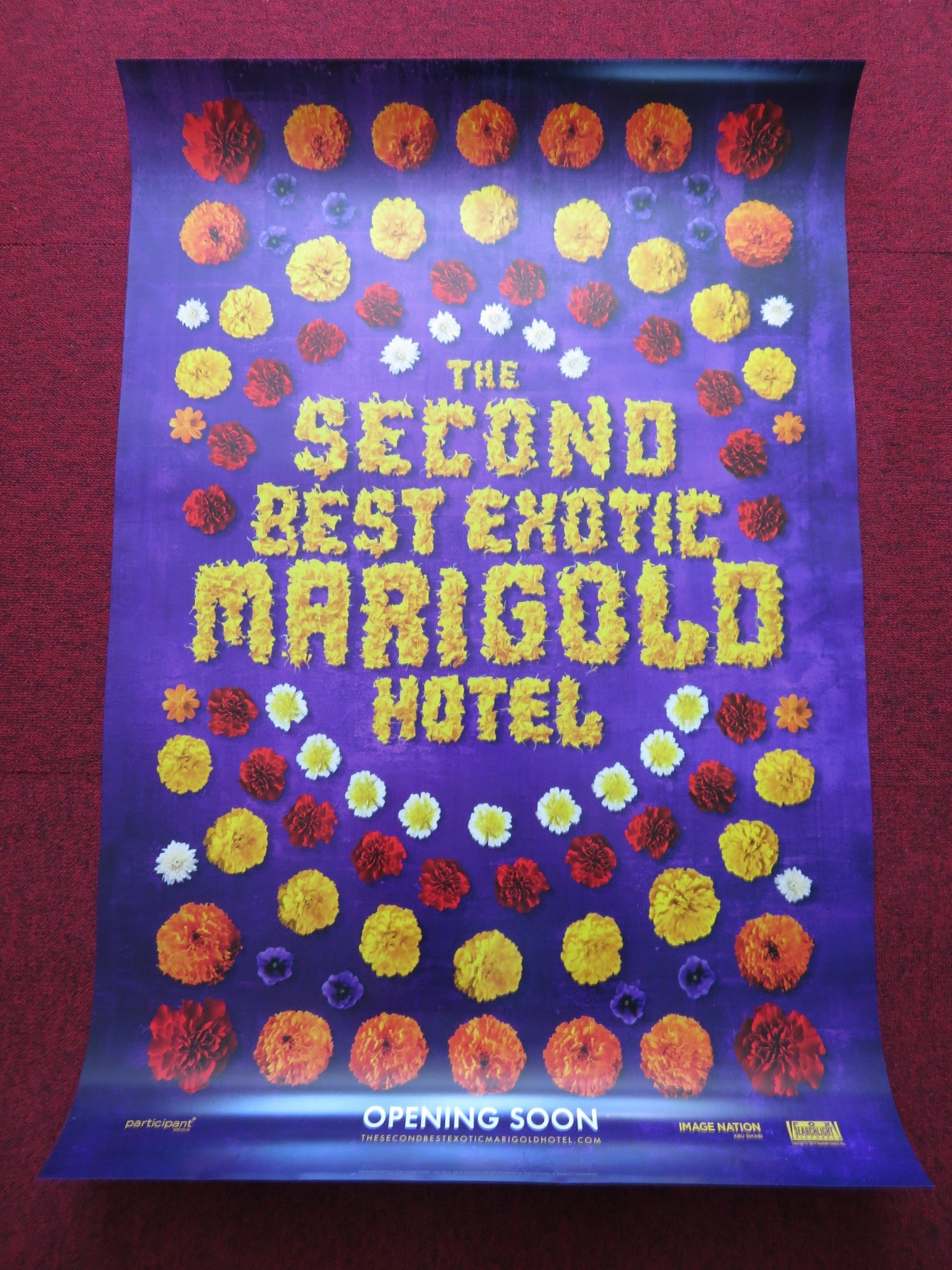 THE SECOND BEST EXOTIC MARIGOLD HOTEL US ONE SHEET ROLLED POSTER DEV PATEL 2015 - Rendezvous Cinema