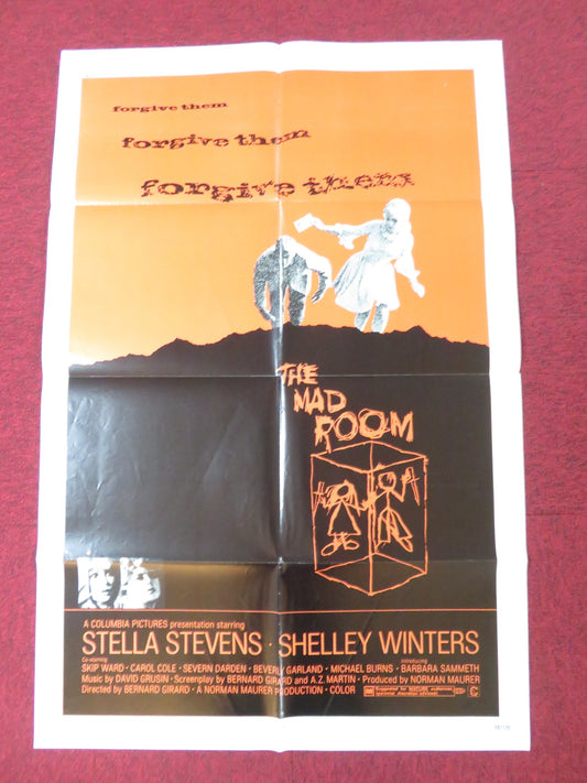 THE MAD ROOM FOLDED US ONE SHEET POSTER STELLA STEVENS SHELLEY WINTERS 1969
