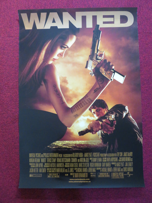 WANTED US ONE SHEET ROLLED POSTER JAMES MCAVOY MORGAN FREEMAN 2008 - Rendezvous Cinema